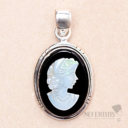 Onyx Cameo Anhänger Silber Ag 925 71471