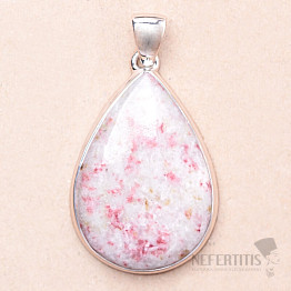 Cinnabarite pendant silver Ag 925 P734