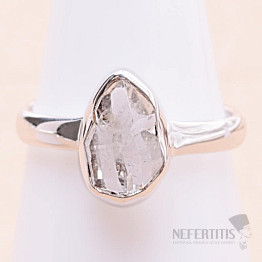 Herkimer diamond ring silver Ag 925 LOT74