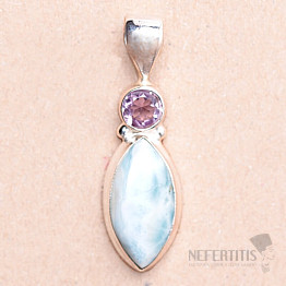 Larimar pendant silver Ag 925 74046