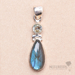 Labradorite pendant silver Ag 925 74094