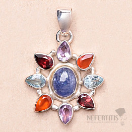 Tanzanite pendant silver Ag 925 74843