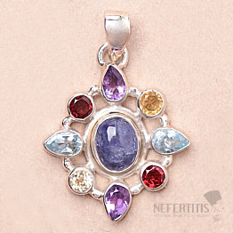 Tanzanite pendant silver Ag 925 74844