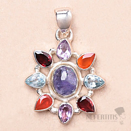 Tanzanite pendant silver Ag 925 74845