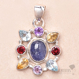 Tanzanite pendant silver Ag 925 74850