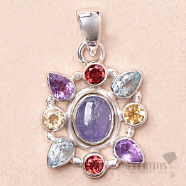 Tanzanite pendant silver Ag 925 74852