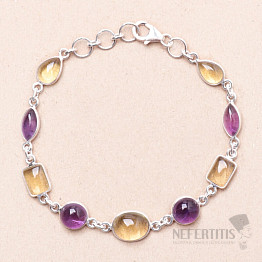 Amethyst bracelet silver Ag 925 74939