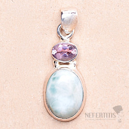 Larimar přívěsek stříbro Ag 925 77190