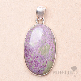 Stichtit purple pendant silver Ag 925 77748