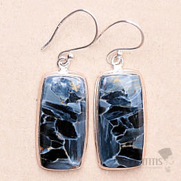 Pietersit earrings silver Ag 925 E780