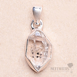 Herkimer diamond pendant silver Ag 925 LOT79