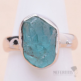 Apatite blue neon ring silver Ag 925 R821