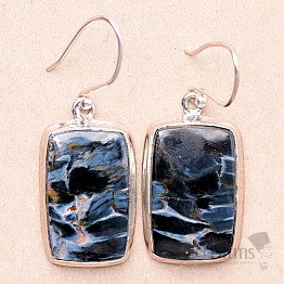 Pietersit earrings silver Ag 925 E828