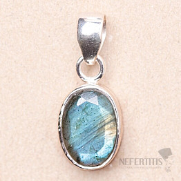 Labradorite cut pendant silver Ag 925 83019