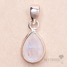 Moonstone rainbow pendant silver Ag 925 83035