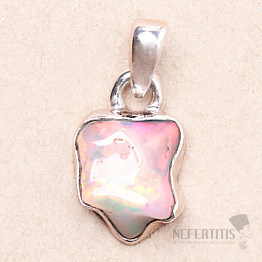 Opal Ethiopian Raw Pendant Silver Ag 925 P834