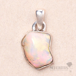 Opal Ethiopian Raw Pendant Silver Ag 925 P835