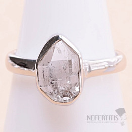 Herkimer diamond ring silver Ag 925 LOT84