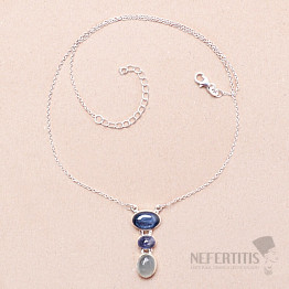 Kyanite necklace silver Ag 925 84933