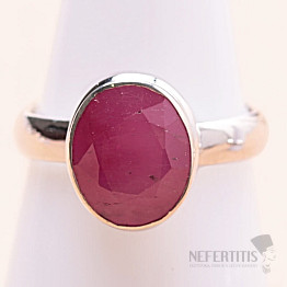 Indian ruby - modified ring silver Ag 925 84949