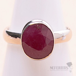 Indian ruby - modified ring silver Ag 925 84954