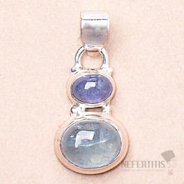 Aquamarine pendant silver Ag 925 85672