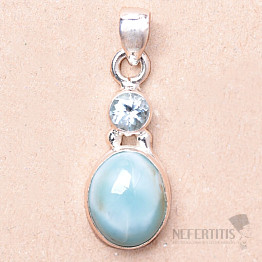 Larimar prívesok striebro Ag 925 85680