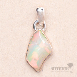 Opal Ethiopian Raw Pendant Silver Ag 925 P857