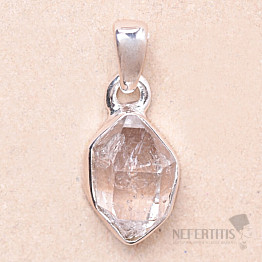 Herkimer diamond pendant silver Ag 925 LOT86