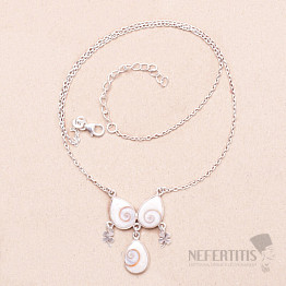 SIVA eye (aragonite) necklace silver Ag 925 87064