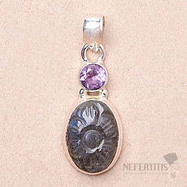 Labradorite cut pendant silver Ag 925 87560