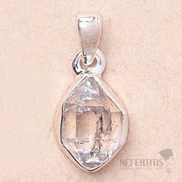 Herkimer diamond pendant silver Ag 925 LOT90