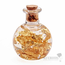 Bottle with gold - decorative flacon 22K