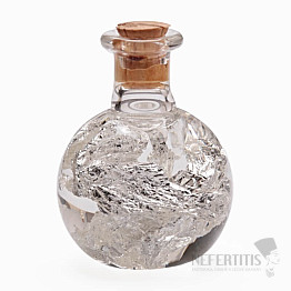 Silver bottle - decorative bottle 3 cm