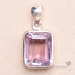 Amethyst Rose de France pendant silver Ag 925 93028