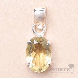 Topaz žltý Lemon prívesok striebro Ag 925 93065