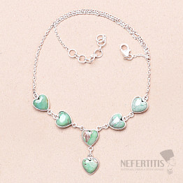 Variscite necklace silver Ag 925 94291