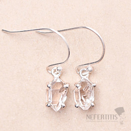 Herkimer diamond earrings silver Ag 925 E952