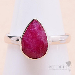 Indian ruby - modified ring silver Ag 925 R953