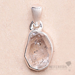 Herkimer diamond pendant silver Ag 925 LOT96