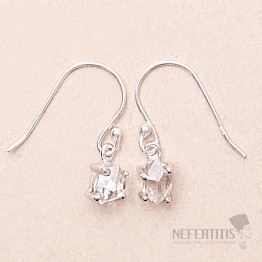 Herkimer diamond earrings silver Ag 925 E984