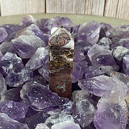 Agate lace point - obelisk KO6