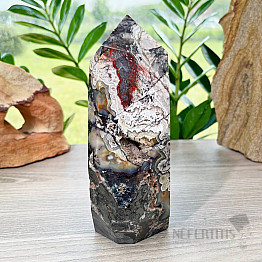 Agate lace point - obelisk 8