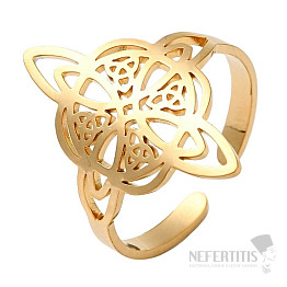 Ring for a witch Witch's knot gold color