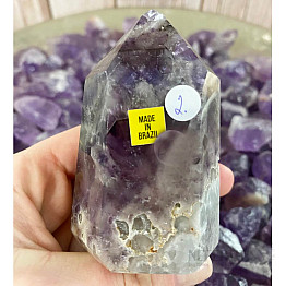 Amethyst-Chevron-Brasilienspitze - Obelisk KO2