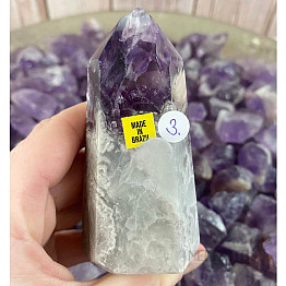 Amethyst chevron Brazil spike - obelisk KO3