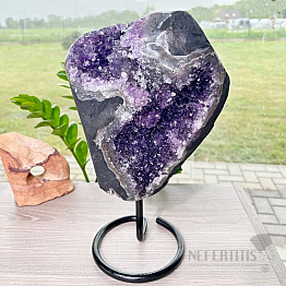 Amethyst druse on stand No. 11