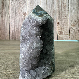 Amethyst-Druse Brasilien-Spitze - Obelisk 10