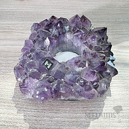 Amethyst druse candle holder 19