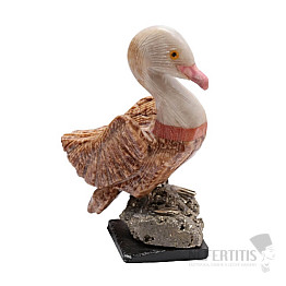 Swan on a talc pedestal 12